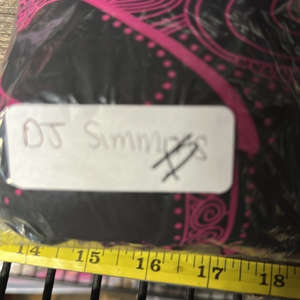 New 14 Y2K Vintage DJ Simmons A-Line Pink-black Slip dress resortwear summer - Picture 11 of 11